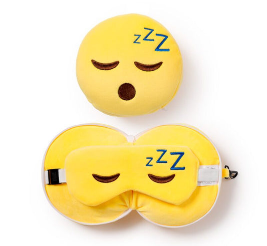 Relaxeazzz Travel Pillow & Eye Mask - Snoozie the Sleeping Head