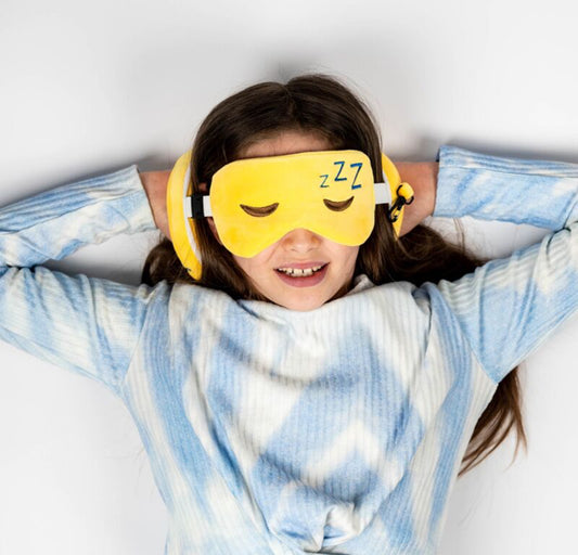 Relaxeazzz Travel Pillow & Eye Mask - Snoozie the Sleeping Head