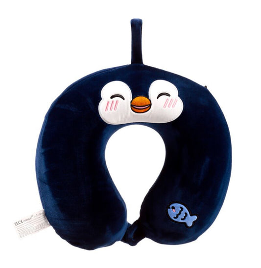 Relaxeazzz Plush Memory Foam Travel Pillow - Nico the Penguin Adoramals