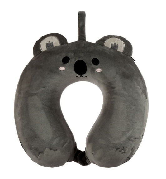 Relaxeazzz Plush Memory Foam Travel Pillow - Koala