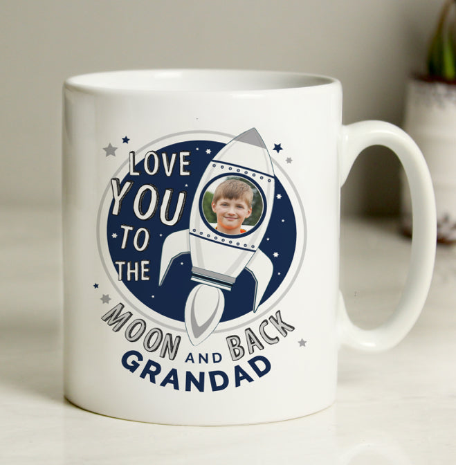 Personalised Moon & Back Photo Upload Mug