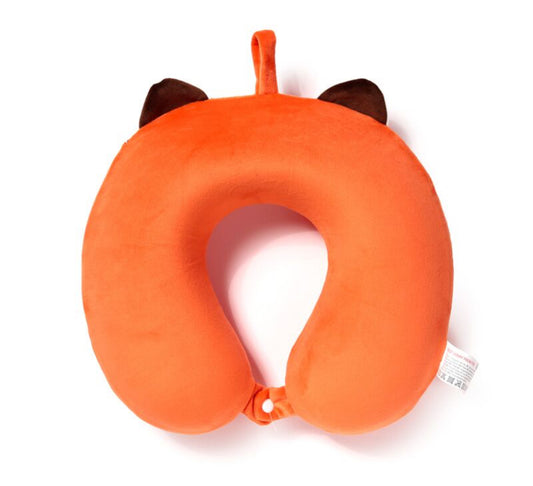 Relaxeazzz Plush Memory Foam Travel Pillow - Adoramals Ru the Red Panda
