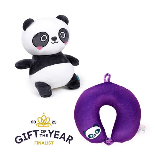 2-in-1 Swapseazzz Travel Pillow and Plush Toy - Adoramals Susu the Panda