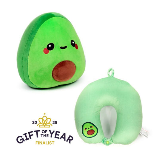 2-in-1 Swapseazzz Travel Pillow and Plush Toy - Foodiemals Pedro the Avocado