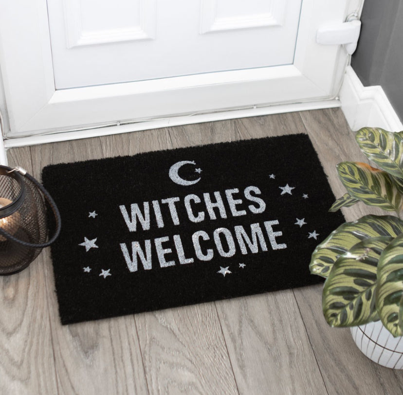 Black Witches Welcome Doormat