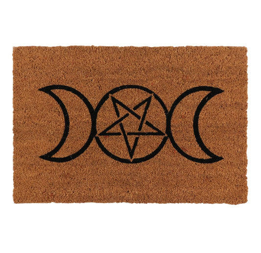 Natural Triple Moon Doormat