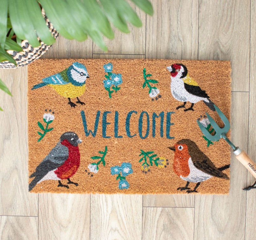 Natural British Garden Birds Doormat