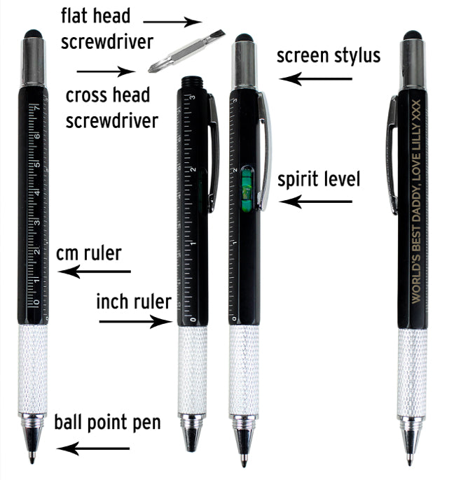 Personalised Free Text Multi Tool Pen