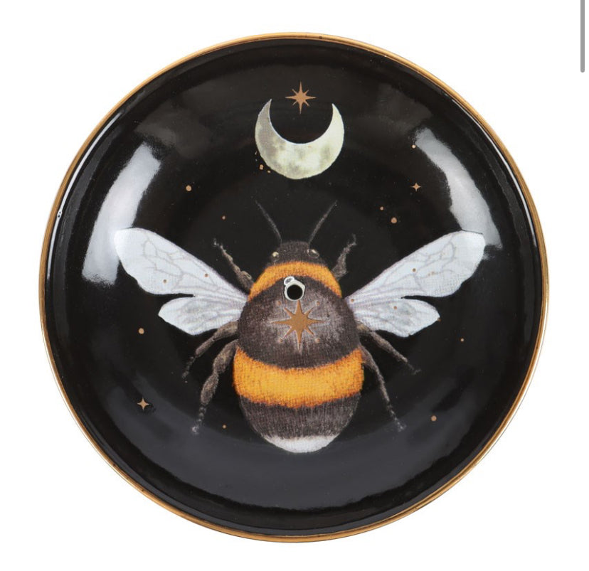 Forest Bee Ceramic Incense Plate