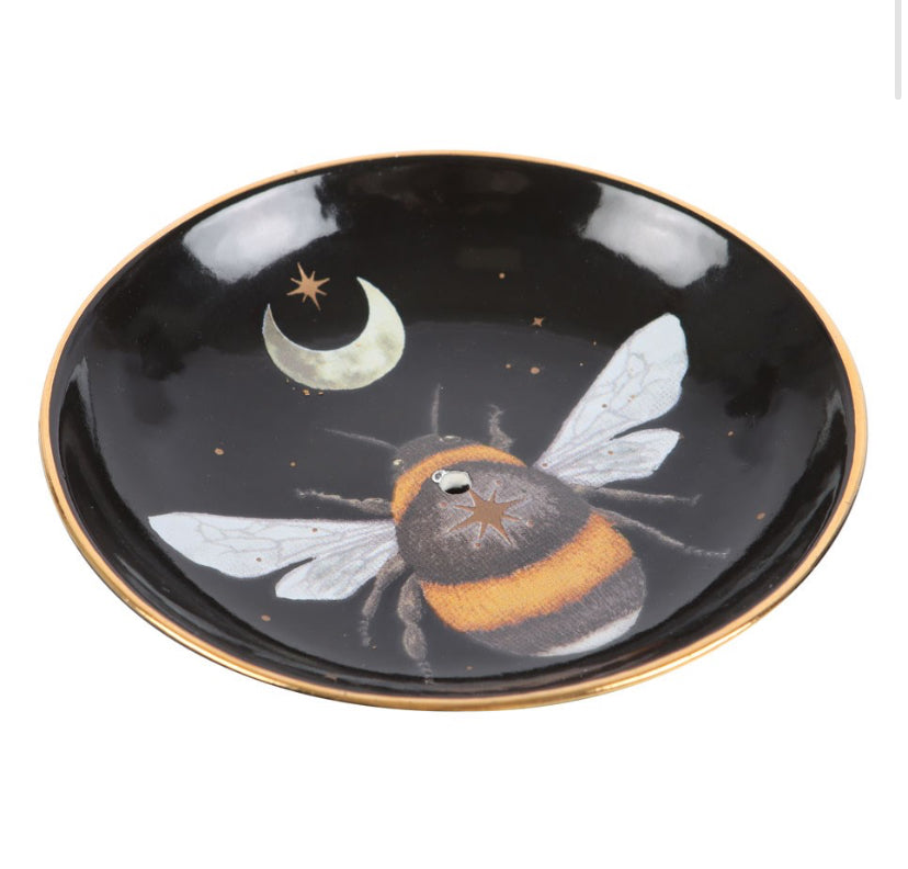 Forest Bee Ceramic Incense Plate