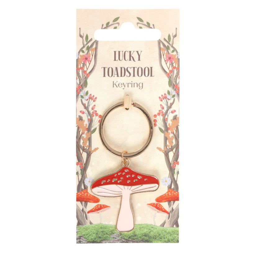 Lucky Toadstool Keyring