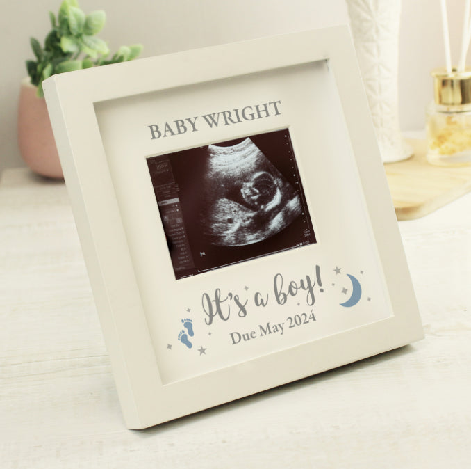 Personalised 'It's A Boy' Baby Scan Frame