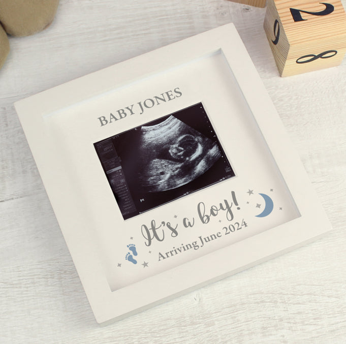 Personalised 'It's A Boy' Baby Scan Frame