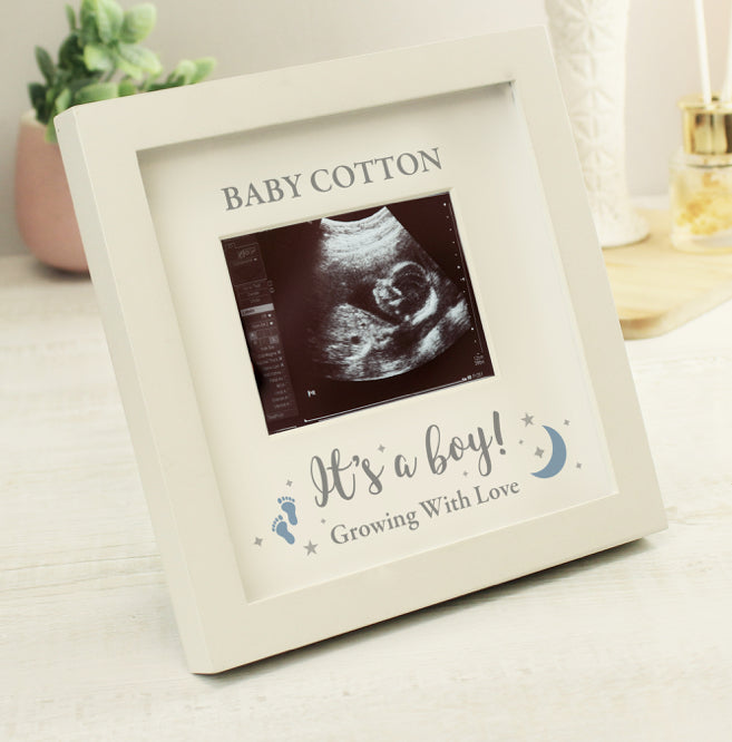 Personalised 'It's A Boy' Baby Scan Frame