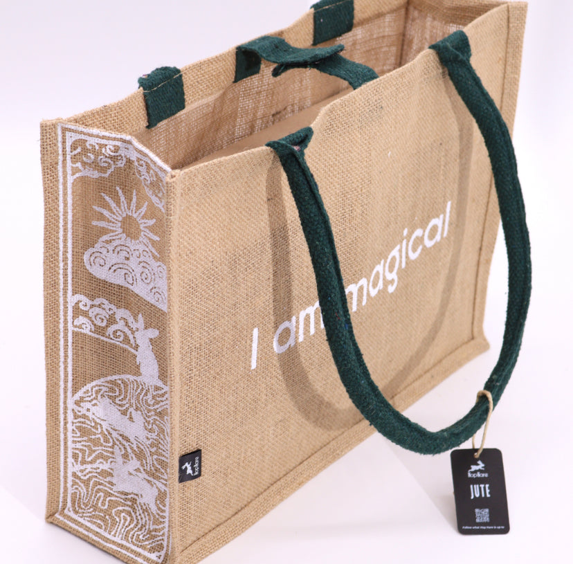 Hop Hare Jute Big Bag - I am Magical