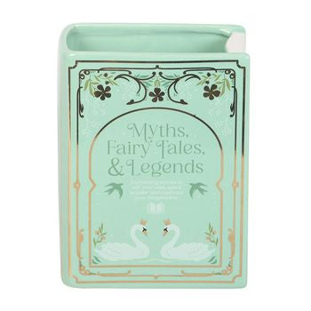 Green Book Shaped Vase