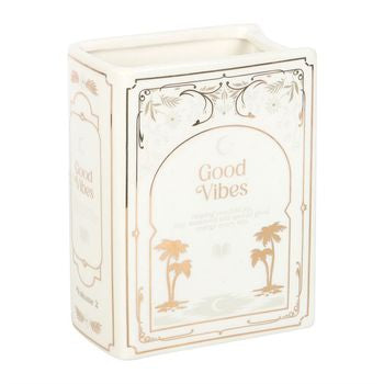 White Book Shaped Vase