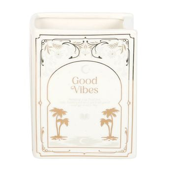 White Book Shaped Vase