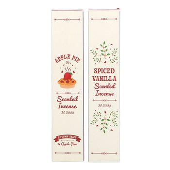 Set of 2 Apple Pie and Spiced Vanilla Incense Stick Packs