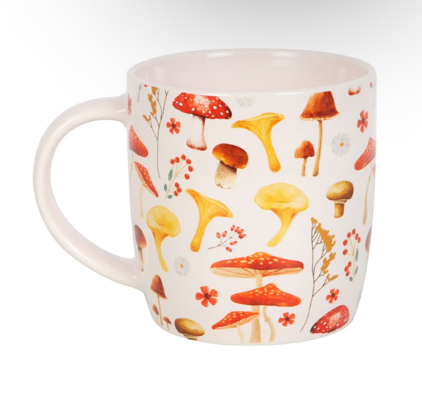 All Over Mushroom Print Mug