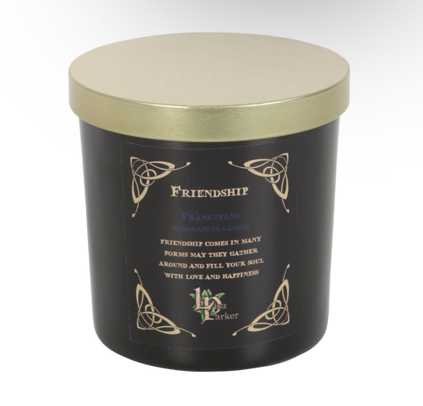 Moon Gazing Hares' Friendship Candle by Lisa Parker