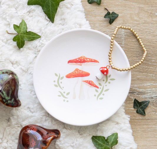 Round Mushroom Trinket Dish