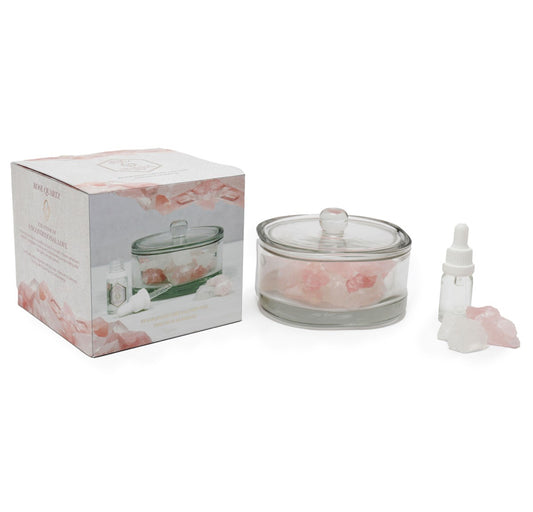 400g Rose Quartz Crystal Oil Diffuser