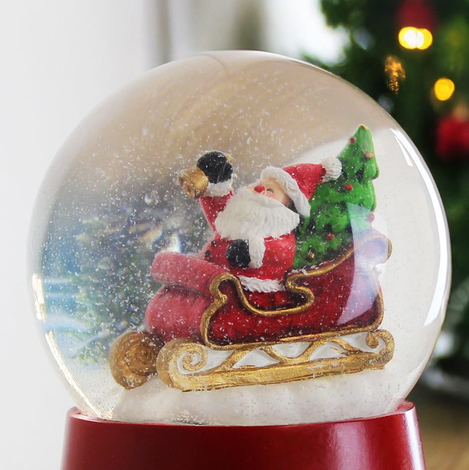 Personalised Message Musical Santa Globe