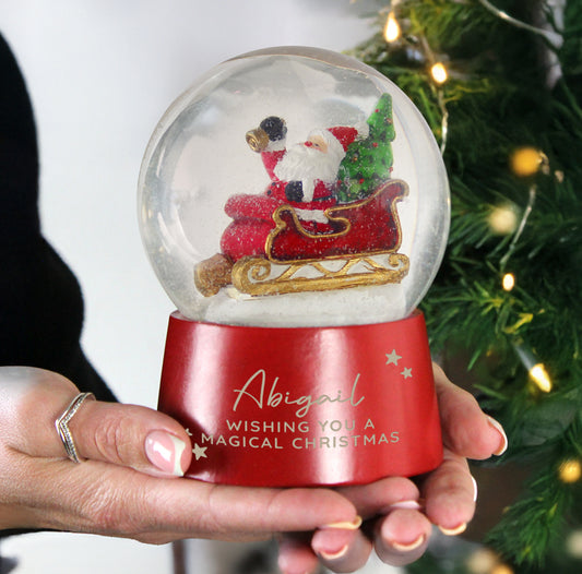 Personalised Musical Santa Globe