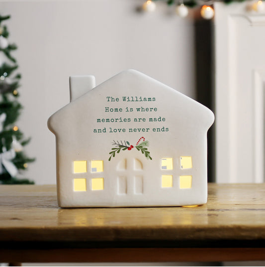Personalised Christmas LED House