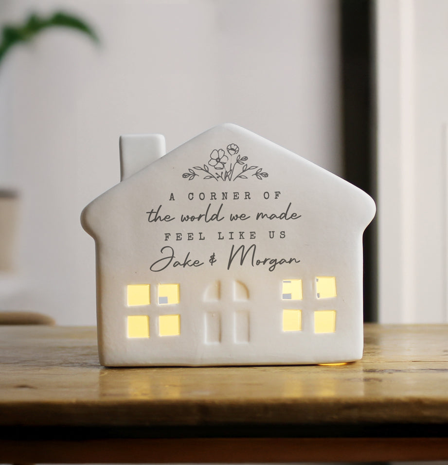 Personalised Floral LED House