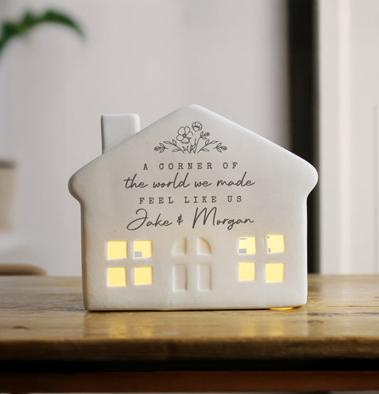Personalised Floral LED House
