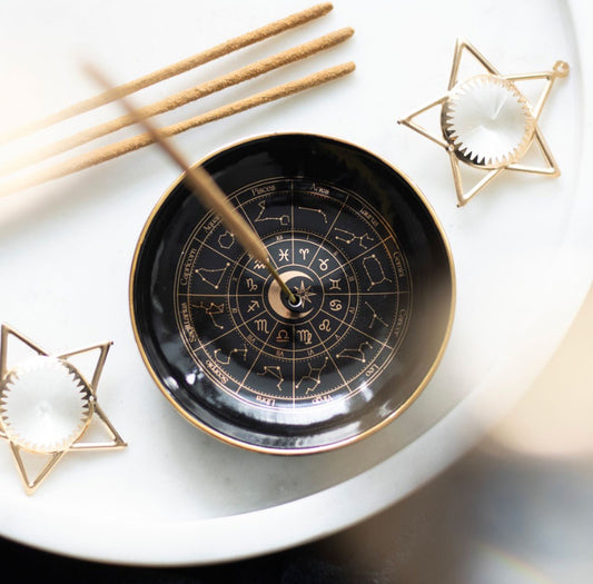 Astrology Wheel Incense Holder