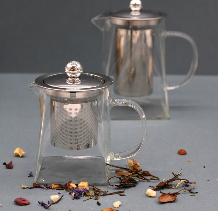 Glass Infuser Teapot - Tower Shape - 750ml