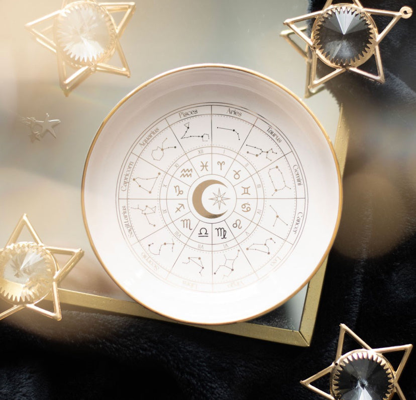 Off White Astrology Wheel Trinket Dish