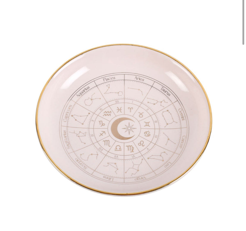 Off White Astrology Wheel Trinket Dish