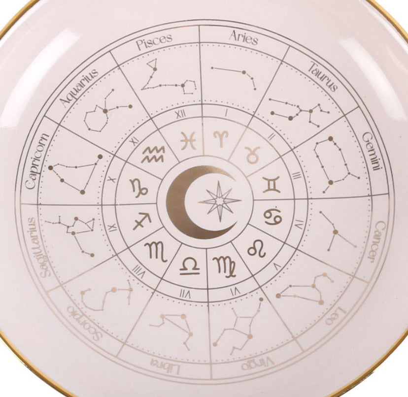 Off White Astrology Wheel Trinket Dish