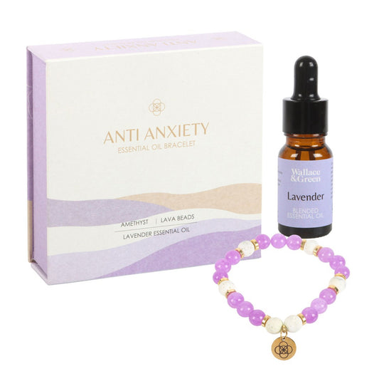 Anti-Anxiety Amethyst Crystal Essential Oil Bracelet