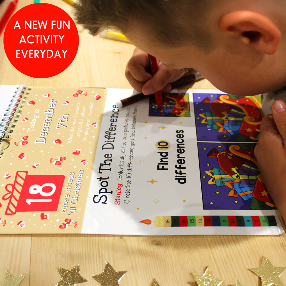 Personalised 24 Sleeps Christmas Activity Advent Calendar