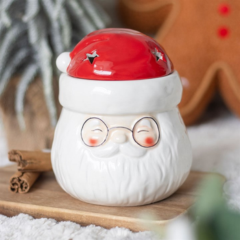 Santa Claus Shaped Ceramic Oil Burner and Wax Warmer (12/24)