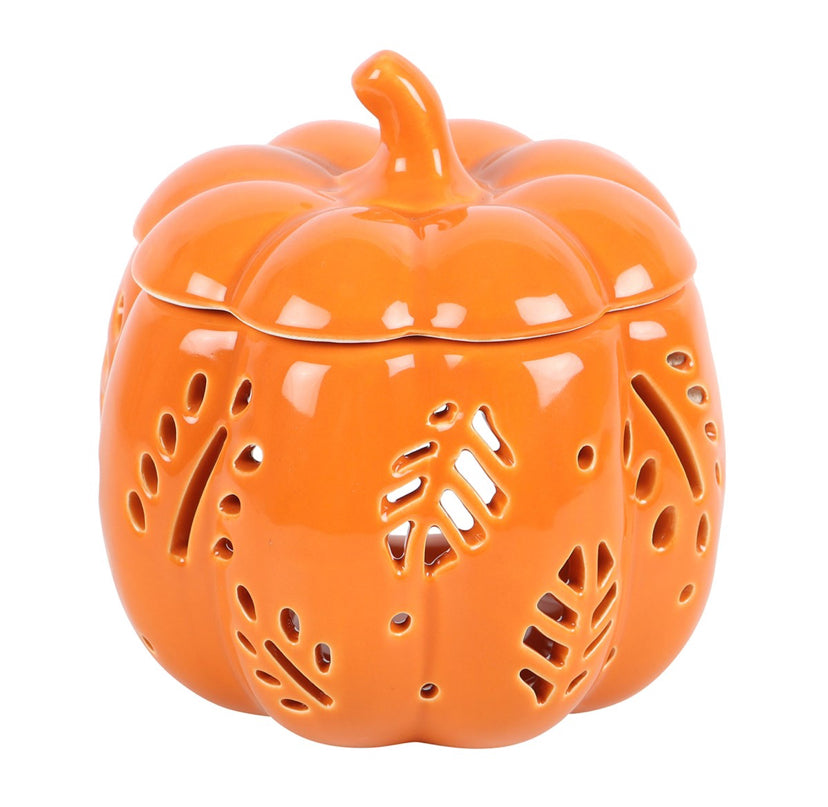 Orange Autumn Leaves Pumpkin Oil Burner