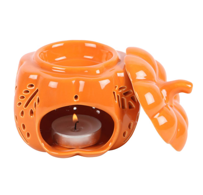 Orange Autumn Leaves Pumpkin Oil Burner