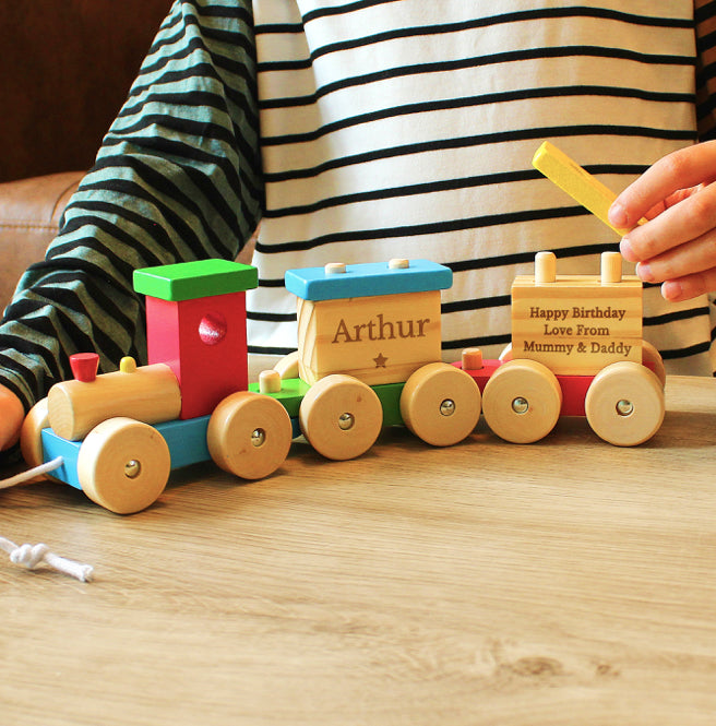 Personalised Wooden Toy Train