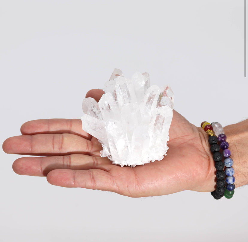 Crafted Natural Quartz Cluster - Clear Quartz