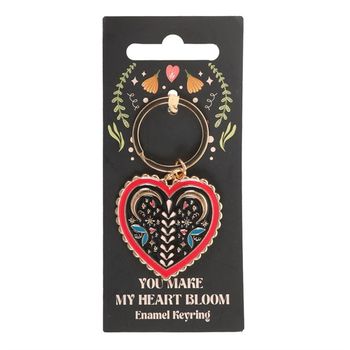 Folk Heart Keyring