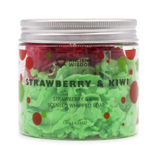 Strawberry & Kiwi Whipped Soap 120g