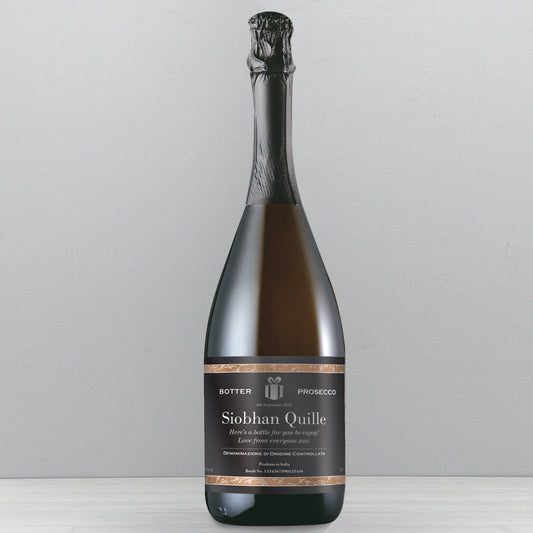 Personalised Classic Black Label Prosecco