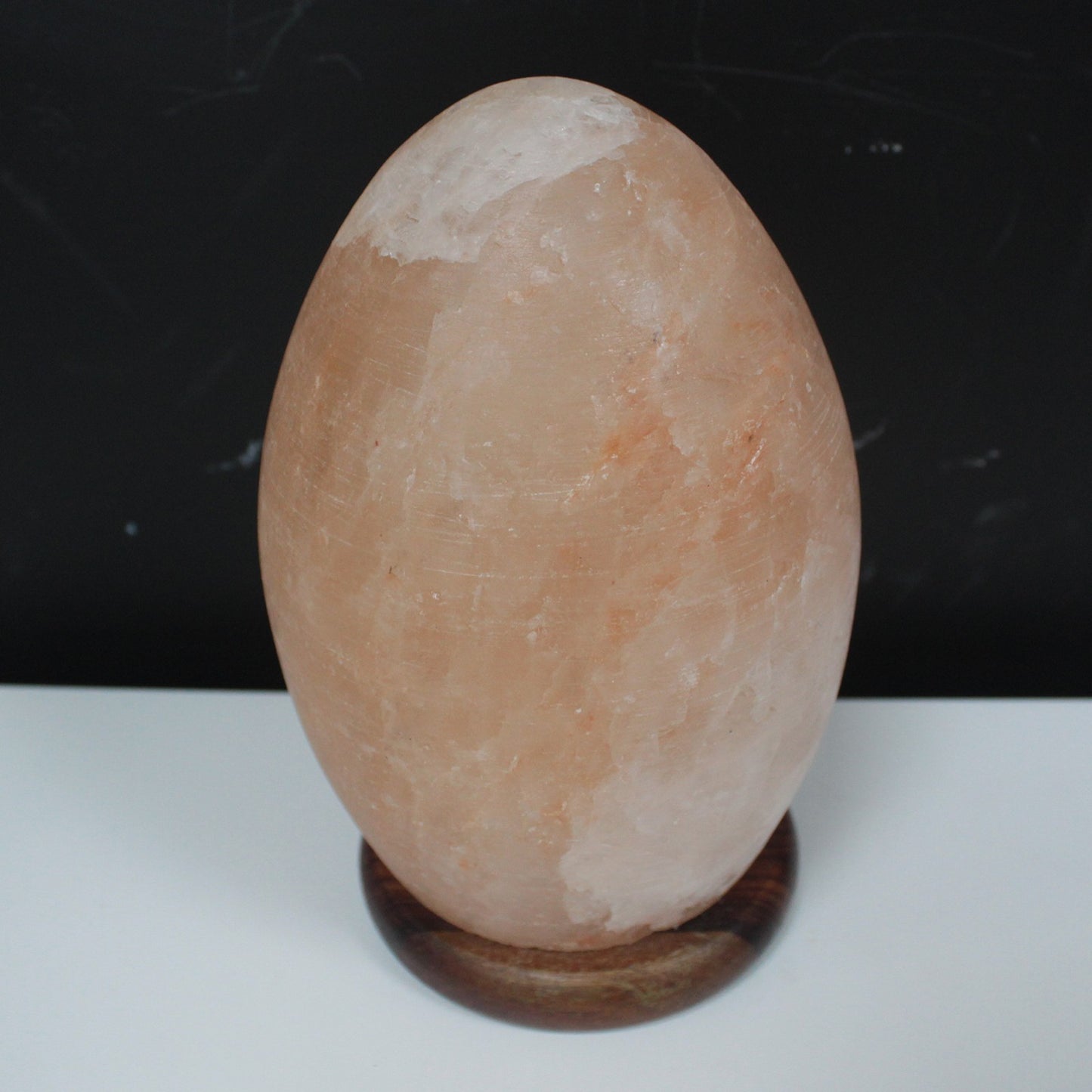 Salt Lamp Egg - Wooden Base