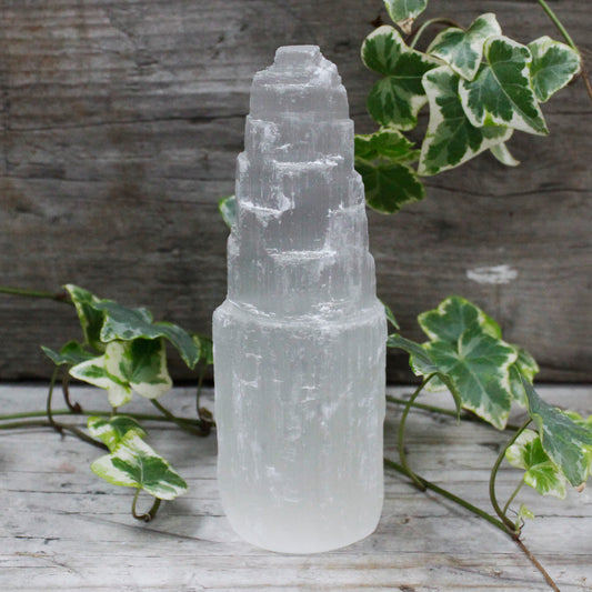 Natiural Selenite Tower - 15 cm