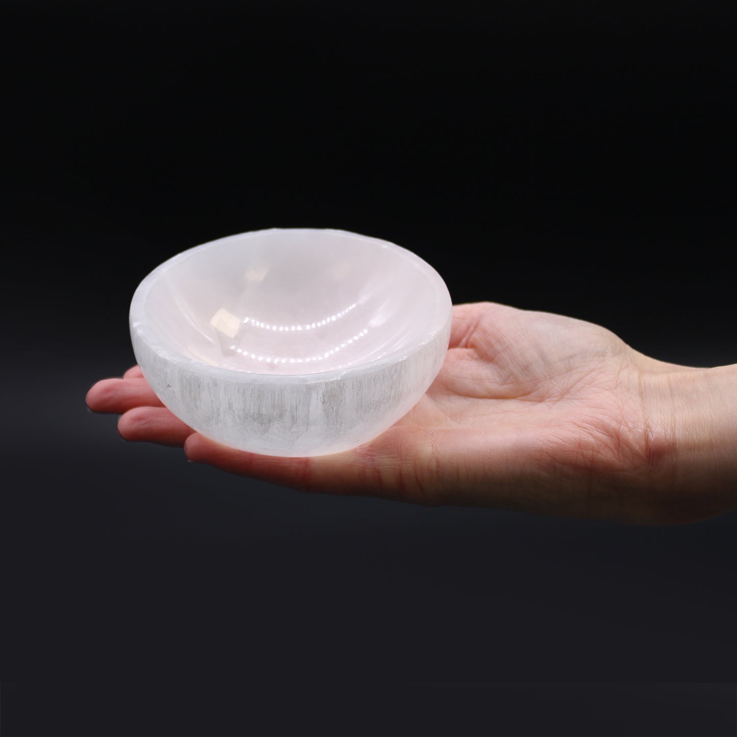 Selenite Round Bowl - 10cm